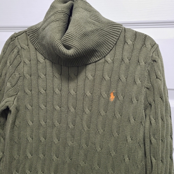 Ralph Lauren Sport Cable knit Turtleneck Sweater size M - Picture 5 of 12
